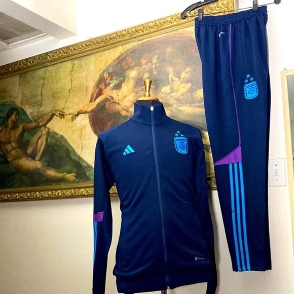 Adidas Argentina 2023 Warm Up Suit Champions Jacket & Pants ⭐️⭐️⭐️ - Picture 4 of 9